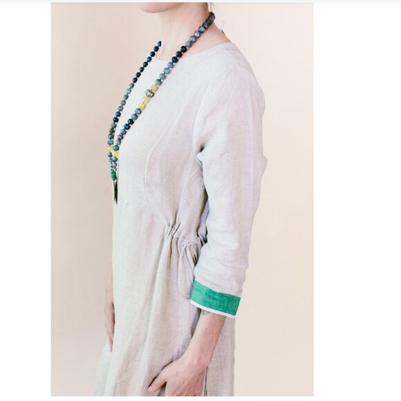 Eka Natural Linen Dress - Picture 3 of 15